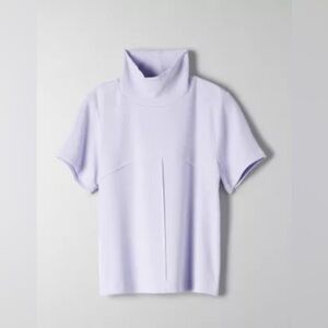 Aritzia Wilfred Meline Mock Neck Crop Top (Size M)